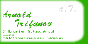 arnold trifunov business card